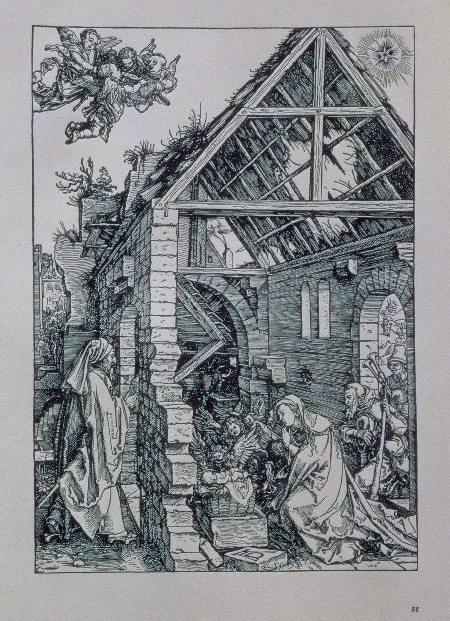 Tillbedjan av herdarna av Albrecht Dürer
