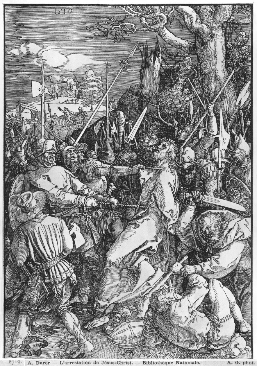 arresteringen av Jesus Kristus, 1510 av Albrecht Dürer