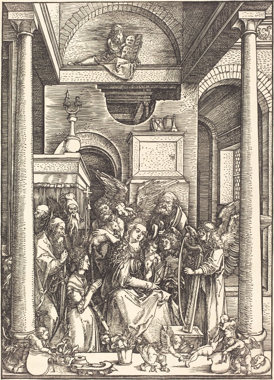 Glorificationen av jungfruen av Albrecht Dürer
