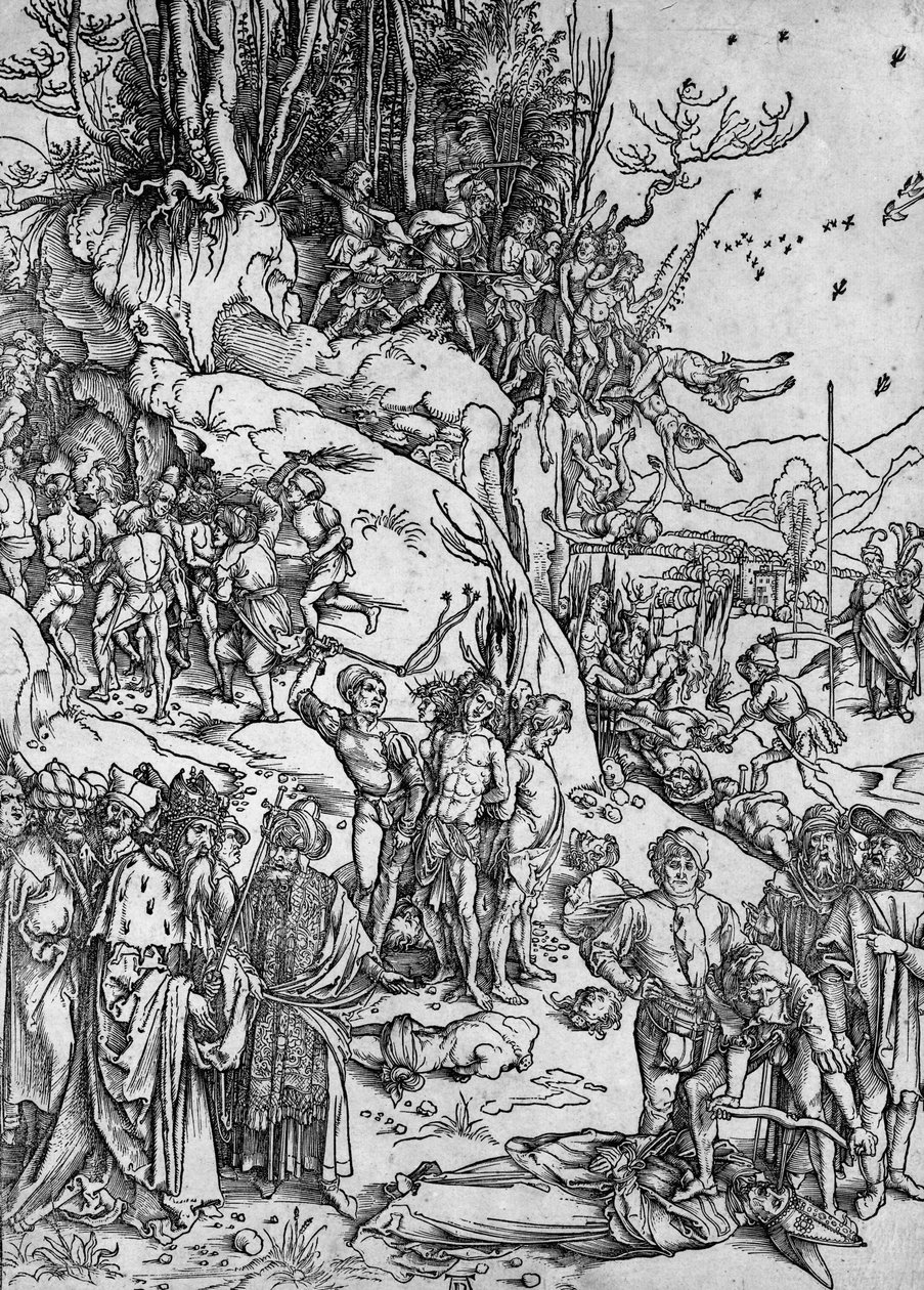 The Martyrdom of the Ten Thousand av Albrecht Dürer