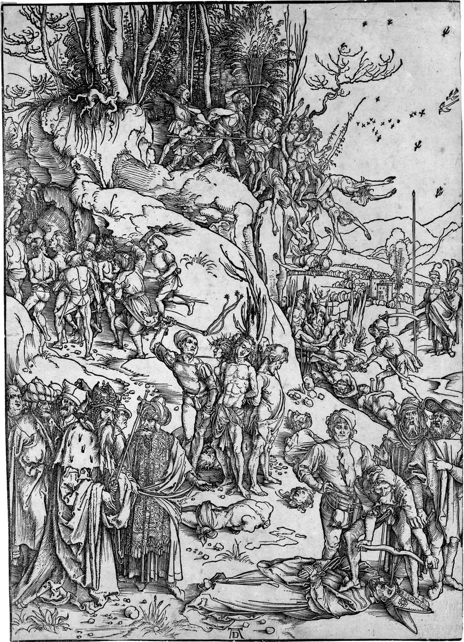 The Martyrdom of the Ten Thousand av Albrecht Dürer