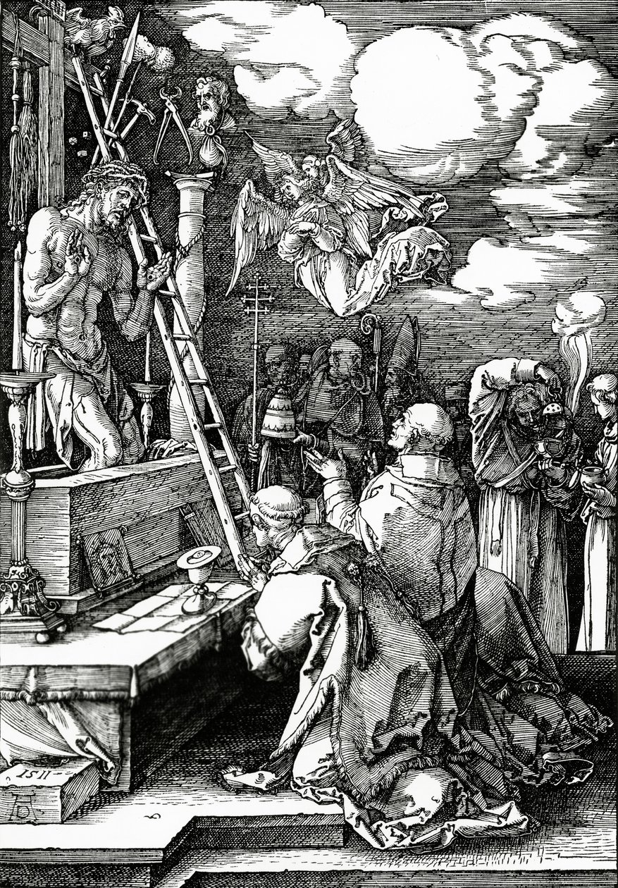 Gregorius mässa, 1511 av Albrecht Dürer