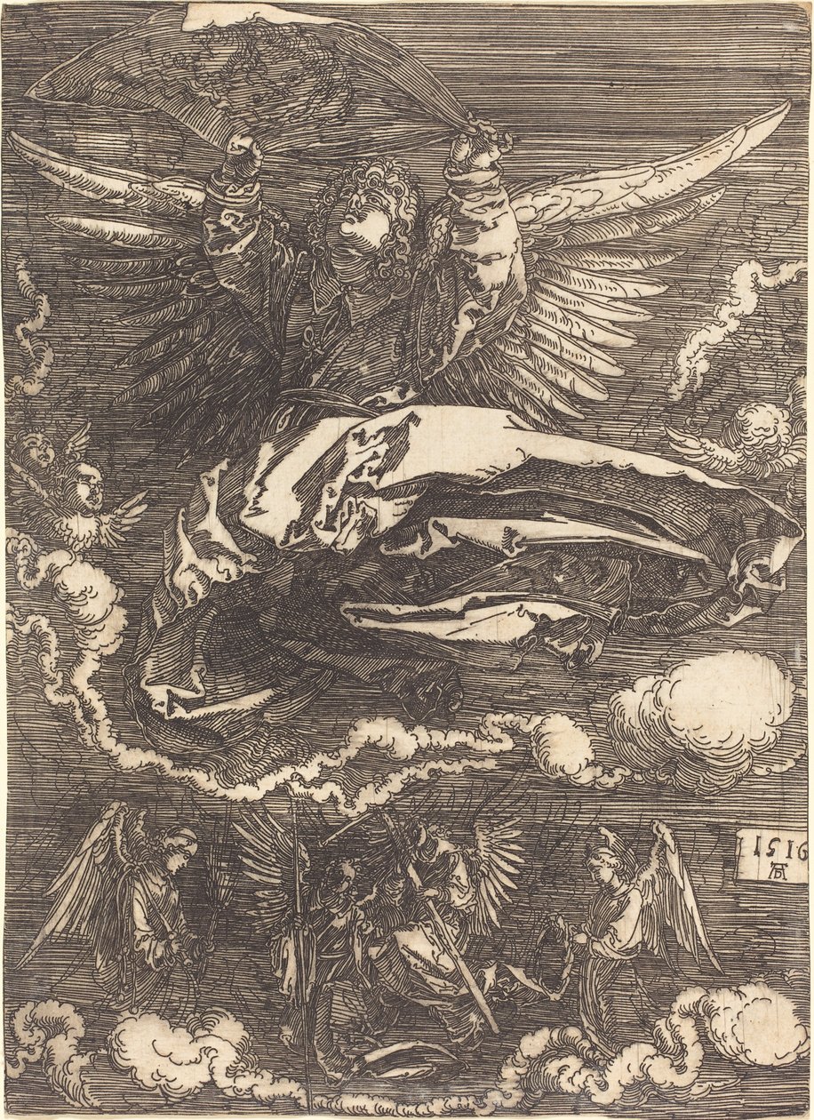 Det sudarium som hålls av en ängel av Albrecht Dürer