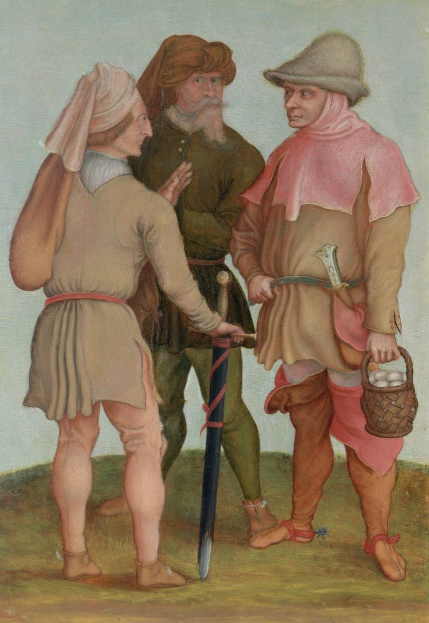 Tre bönder, 1500- eller 1600-tal av Albrecht Dürer