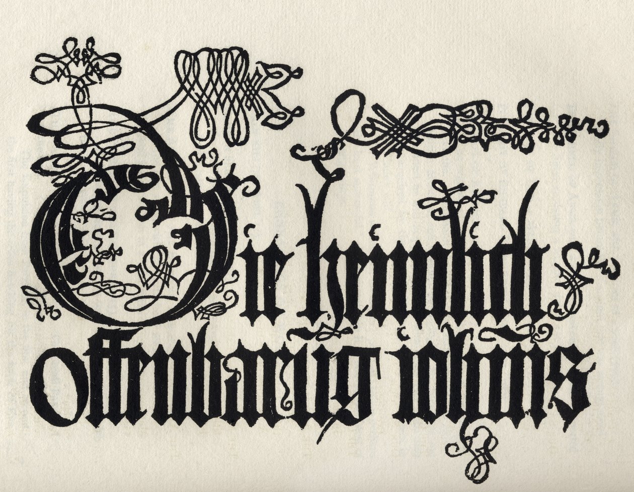 Titelsida till Apocalypse of St. John, från "A Catalog of a Collection of Engravings, Etchings and Woodcuts", av Richard Fisher, publicerad 1879 av Albrecht Dürer