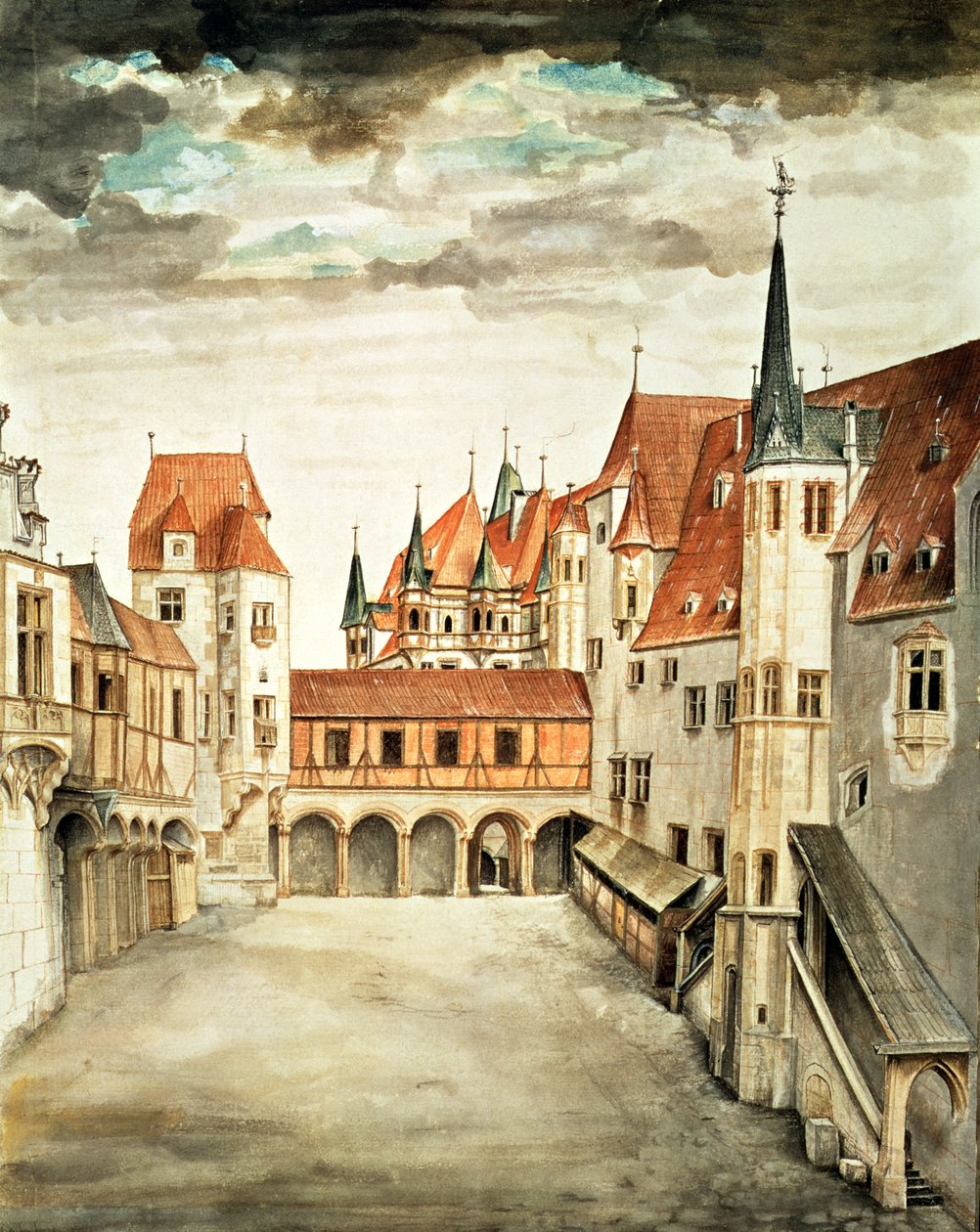Slottsgården, Innsbruck av Albrecht Dürer
