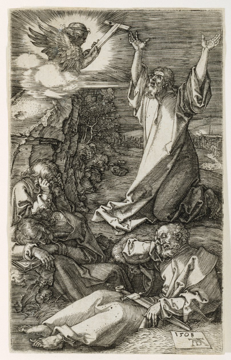 Kristus på Oljeberget, 1508 av Albrecht Dürer