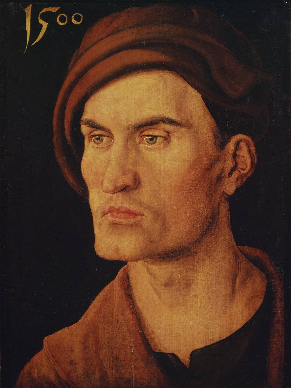 Porträtt av en ung man, 1500 av Albrecht Dürer