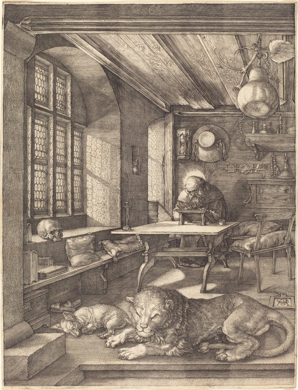 St. Hieronymus i hans studie, 1514 av Albrecht Dürer