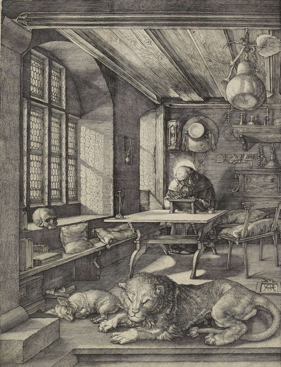 Den helige Hieronymus i sitt arbetsrum, 1514 av Albrecht Dürer
