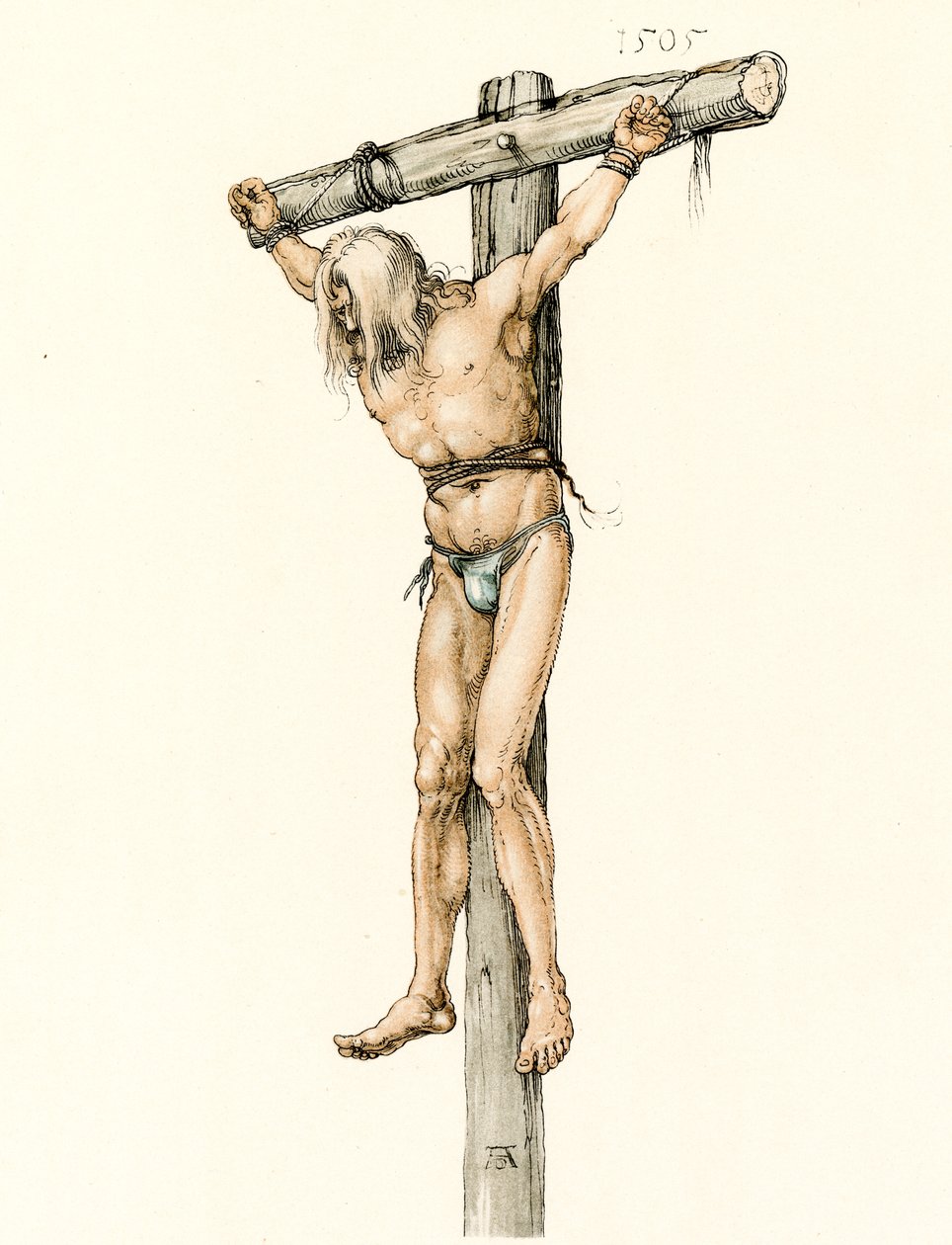 Studie på den vänstra tjuven av Albrecht Dürer