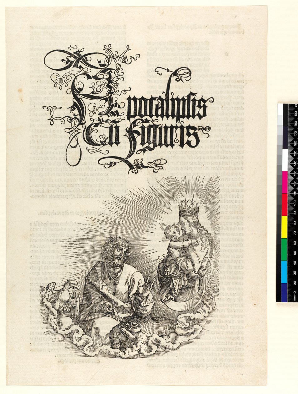 Apokalypsen, titelblad, 1511 av Albrecht Dürer