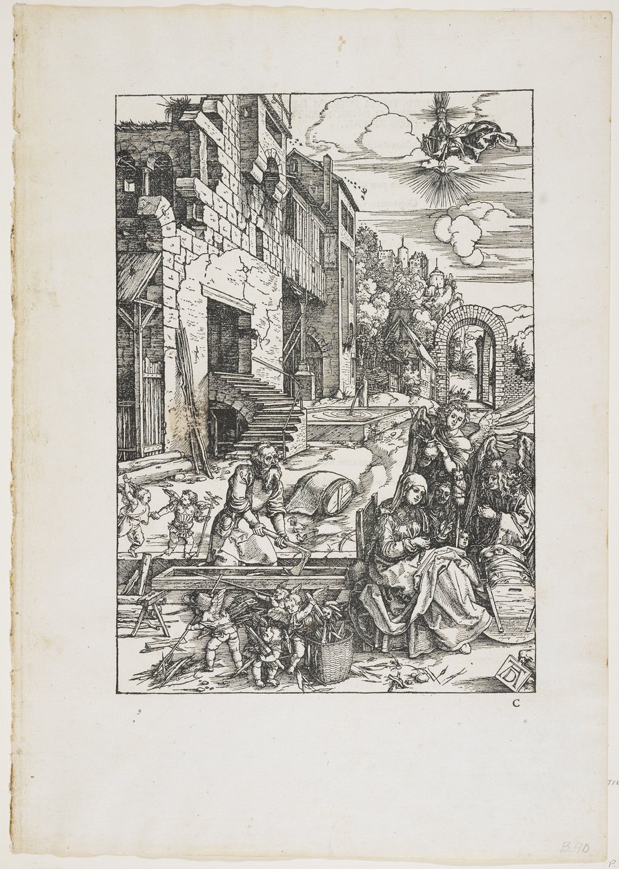 Resten under flygningen till Egypten, 1504 (1511) av Albrecht Dürer