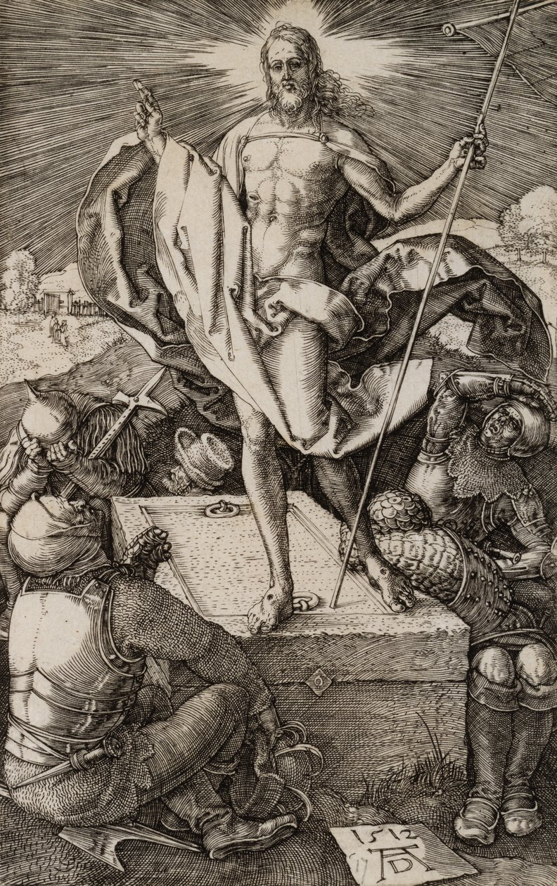Uppståndelsen från lidandet, 1512 av Albrecht Dürer