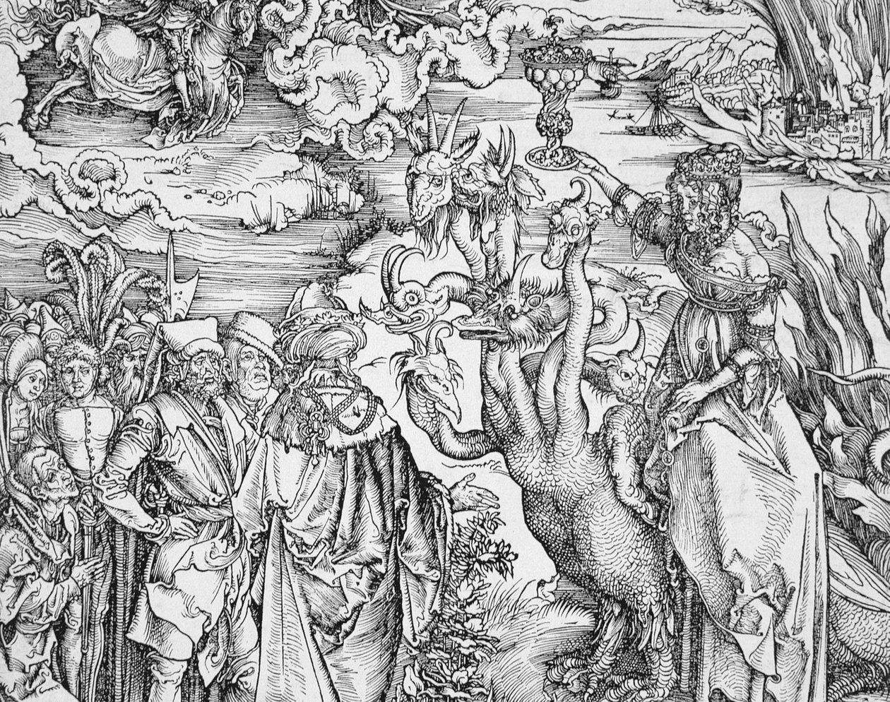 Uppenbarelsen av Johannes den gudomlige eller Apokalypsen (detalj) av Albrecht Dürer