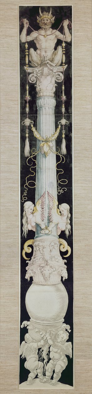 The Great Column, ca 1515 (penna och bläck och tvätt på papper) av Albrecht Dürer