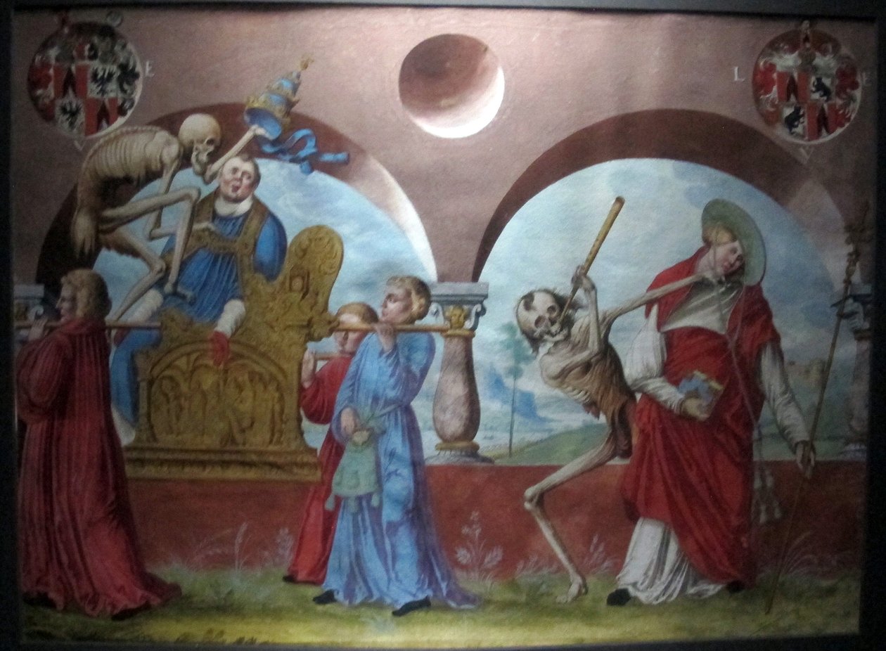 copia della perduta danza macabra di m.manuel del cimitero domenicano di berna (1512-20) av Albrecht Kauw