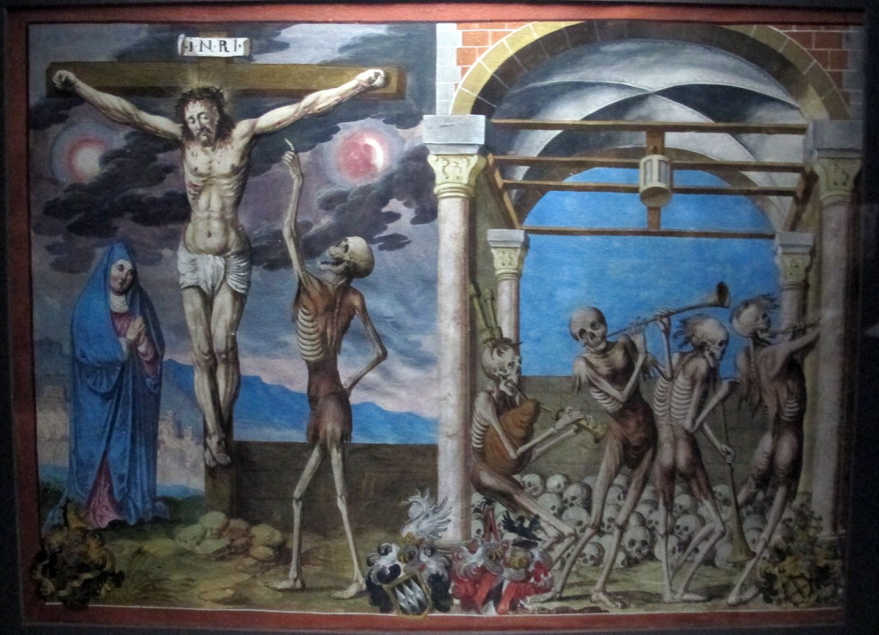 copia della perduta danza macabra di m.manuel del cimitero domenicano di berna (1512-20) av Albrecht Kauw