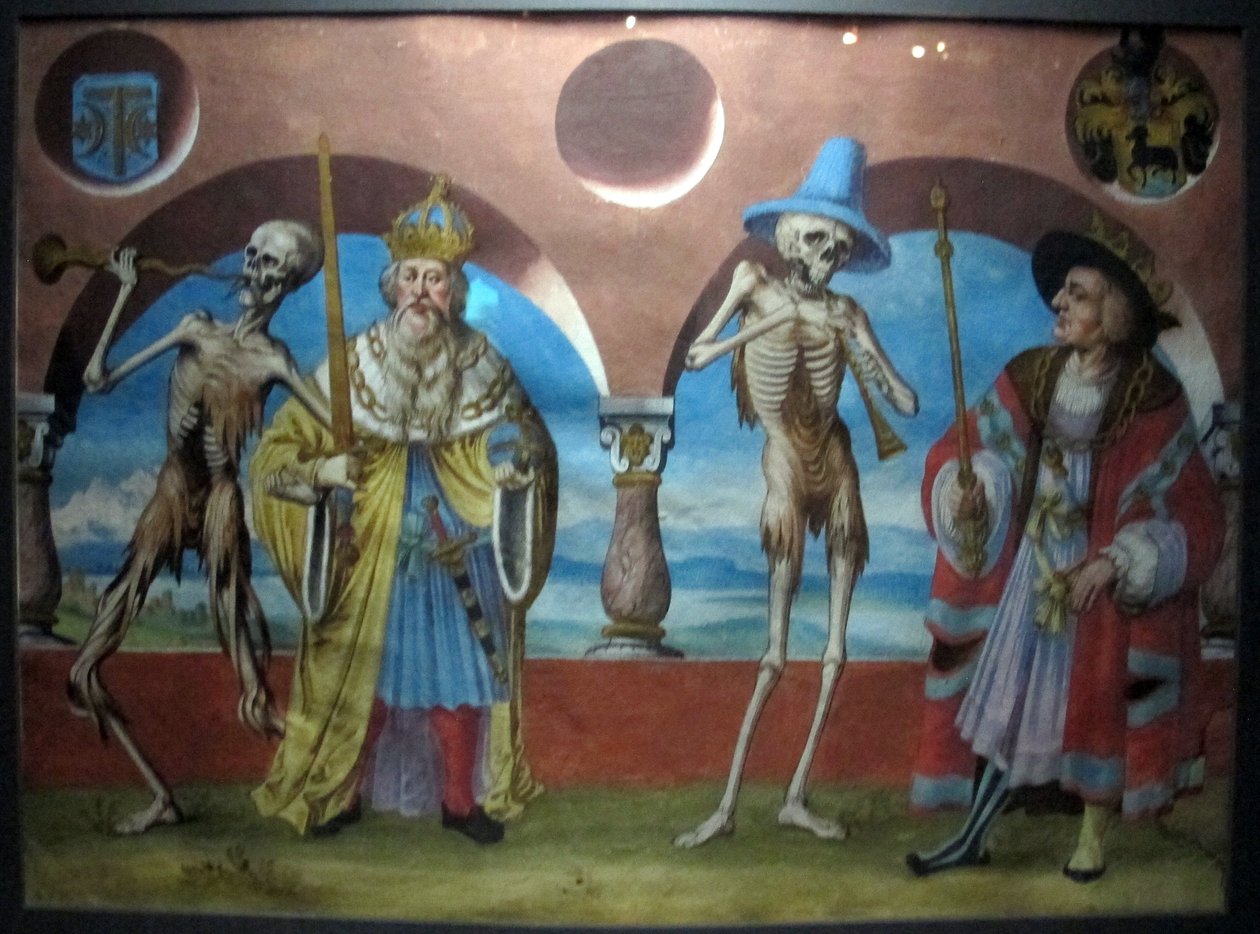 copia della perduta danza macabra di m.manuel del cimitero domenicano di berna (1512-20) av Albrecht Kauw