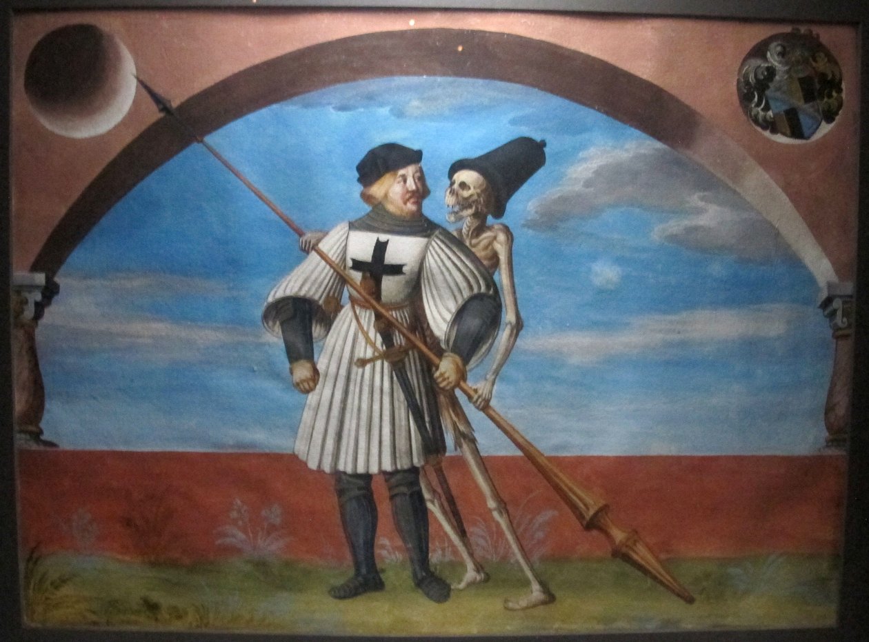 copia della perduta danza macabra di m.manuel del cimitero domenicano di berna (1512-20) av Albrecht Kauw
