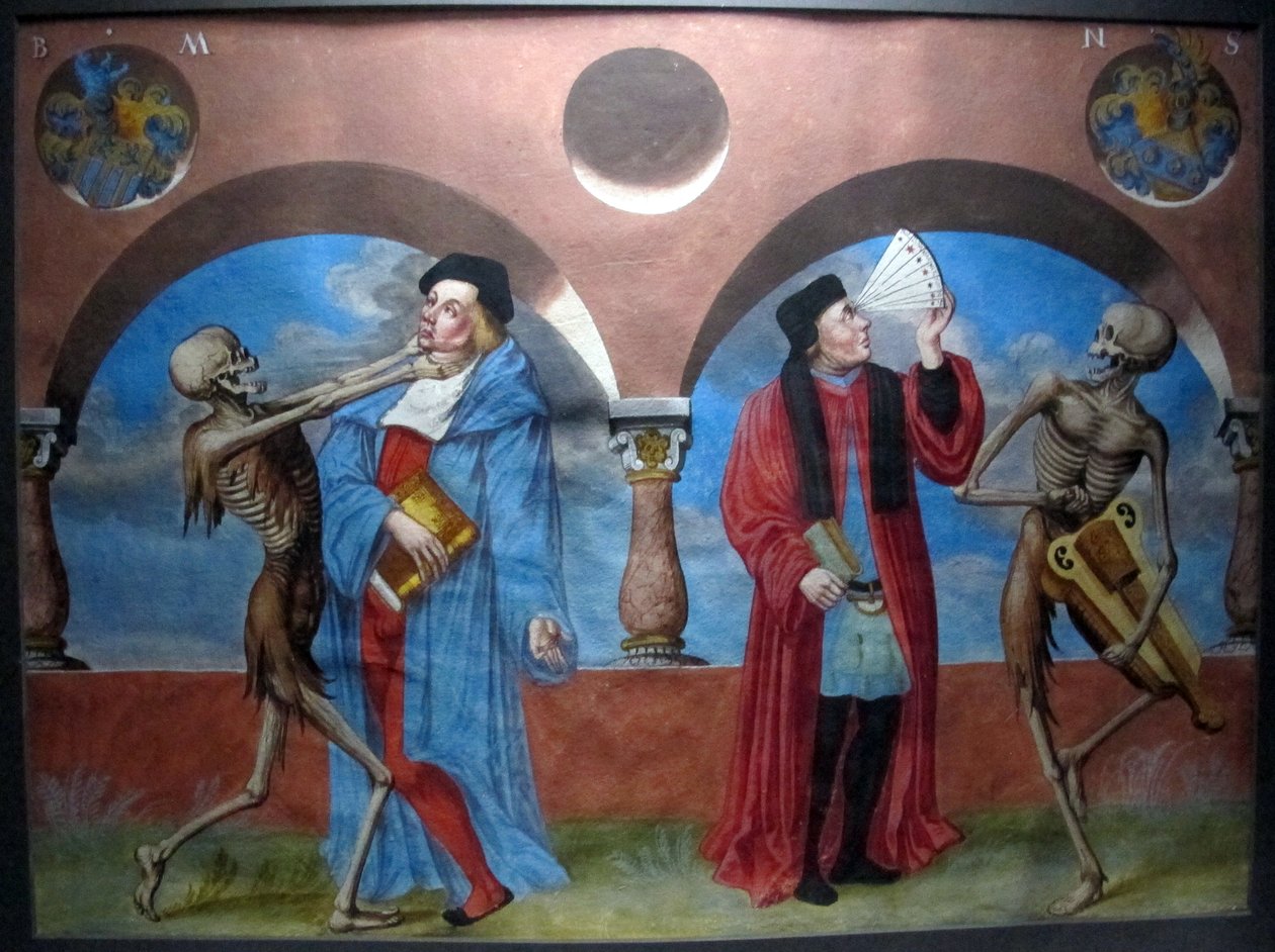 copia della perduta danza macabra di m.manuel del cimitero domenicano di berna (1512-20) av Albrecht Kauw