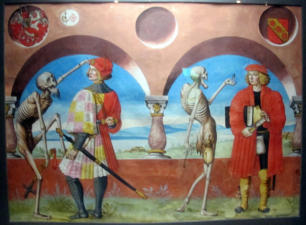 copia della perduta danza macabra di m.manuel del cimitero domenicano di berna (1512-20) av Albrecht Kauw