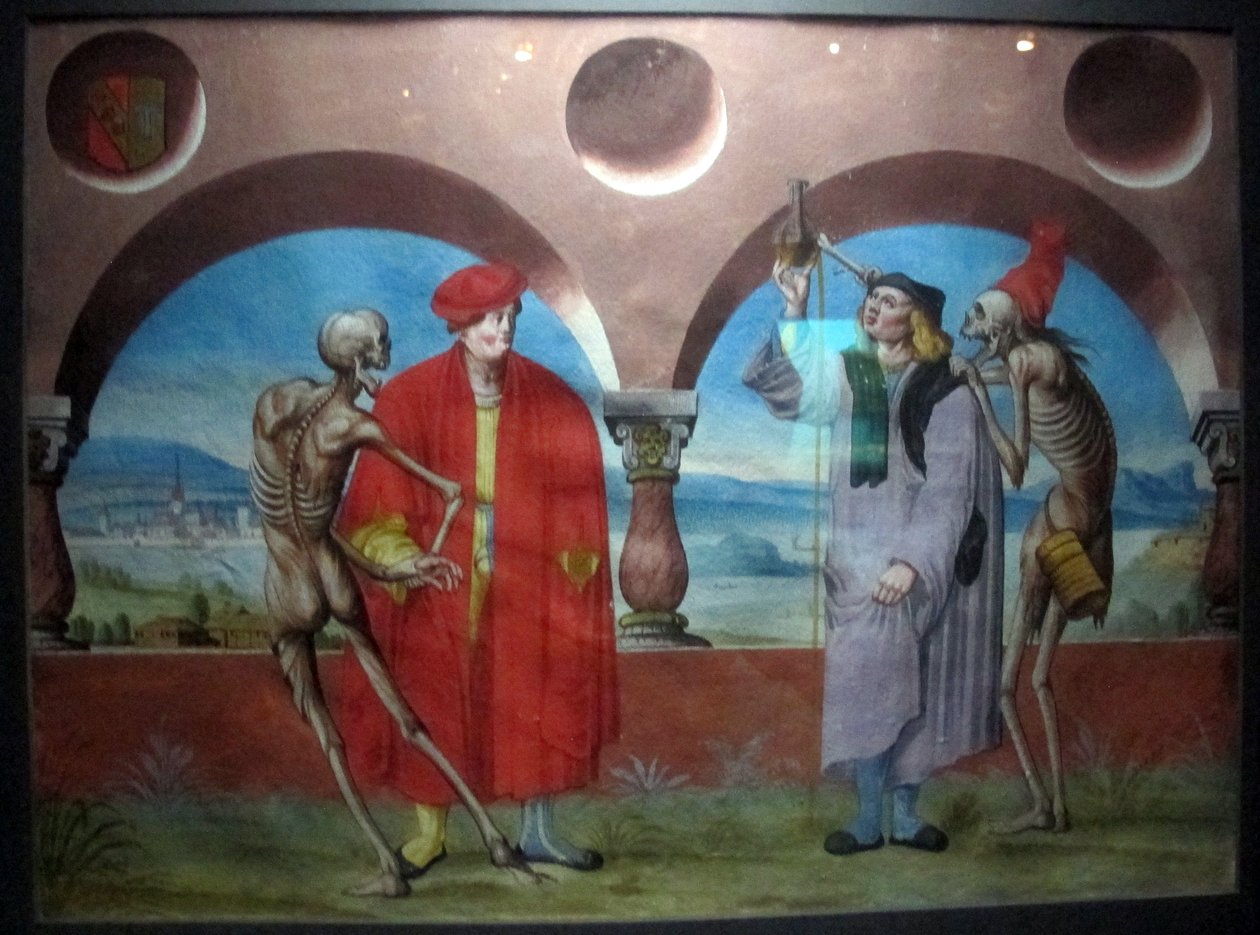 copia della perduta danza macabra di m.manuel del cimitero domenicano di berna (1512-20) av Albrecht Kauw
