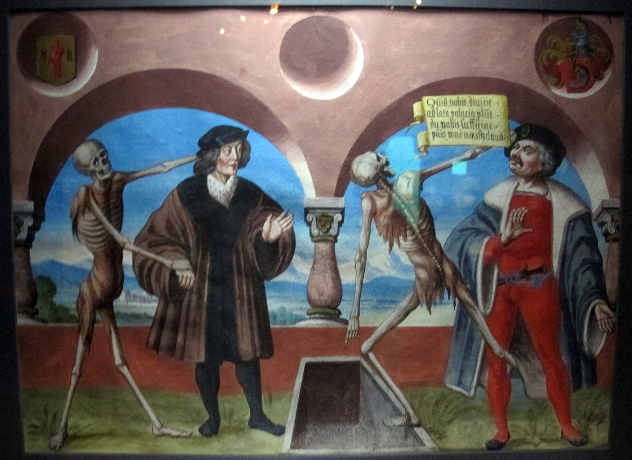 copia della perduta danza macabra di m.manuel del cimitero domenicano di berna (1512-20) av Albrecht Kauw
