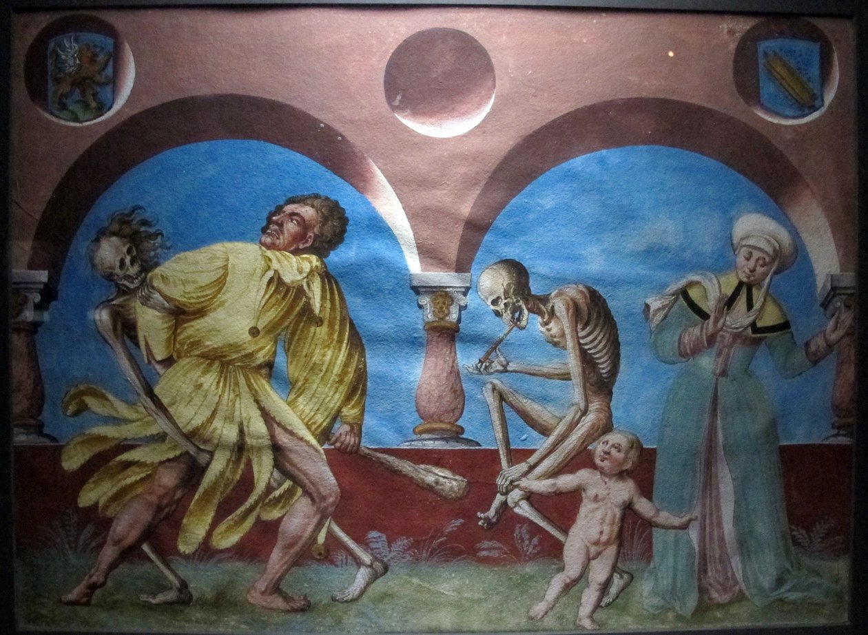 copia della perduta danza macabra di m.manuel del cimitero domenicano di berna (1512-20) av Albrecht Kauw