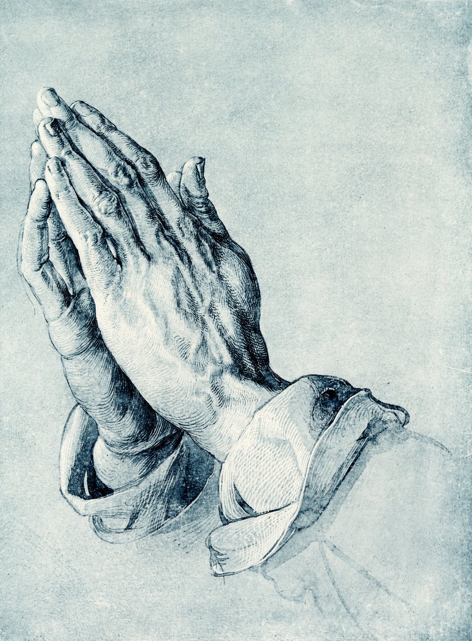 Vikta händer av en apostel av Albrecht Dürer