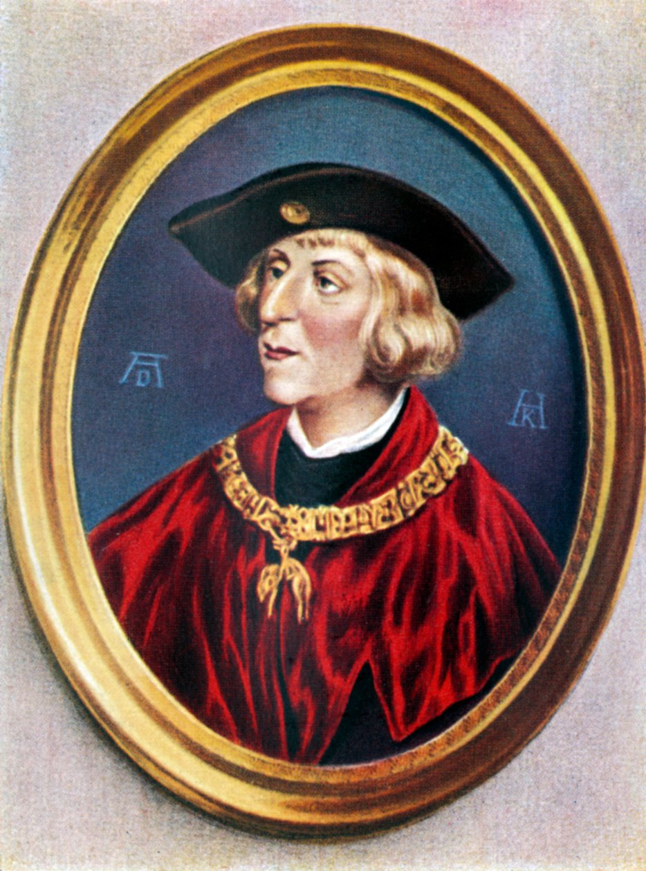 Maximilian I av Habsburg av Albrecht (after) Durer or Duerer