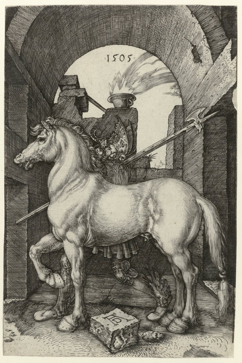 Den lilla hästen av Albrecht (after) Durer or Duerer