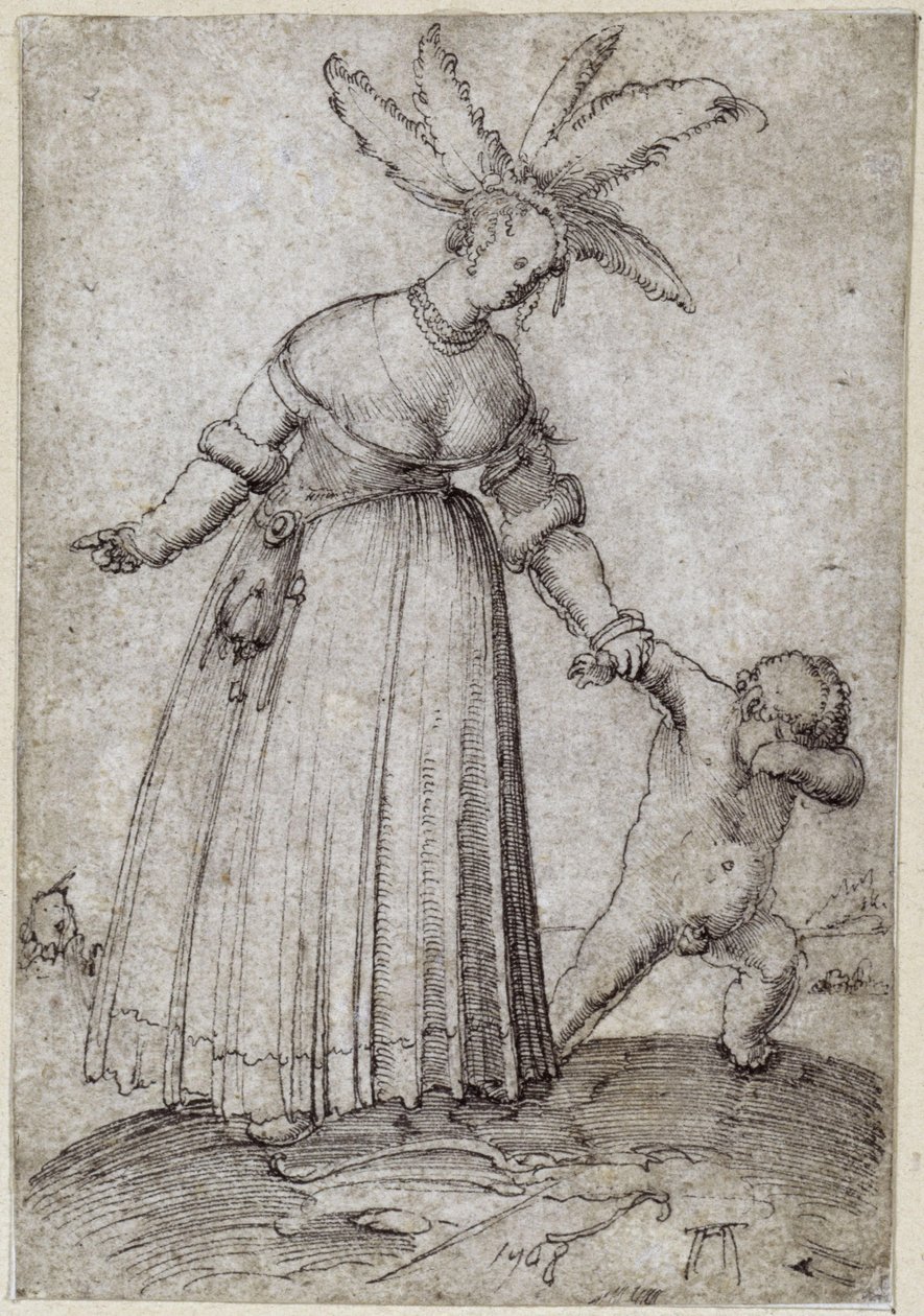 Altdorfer, Albrecht - Venus och Amor av Albrecht Altdorfer