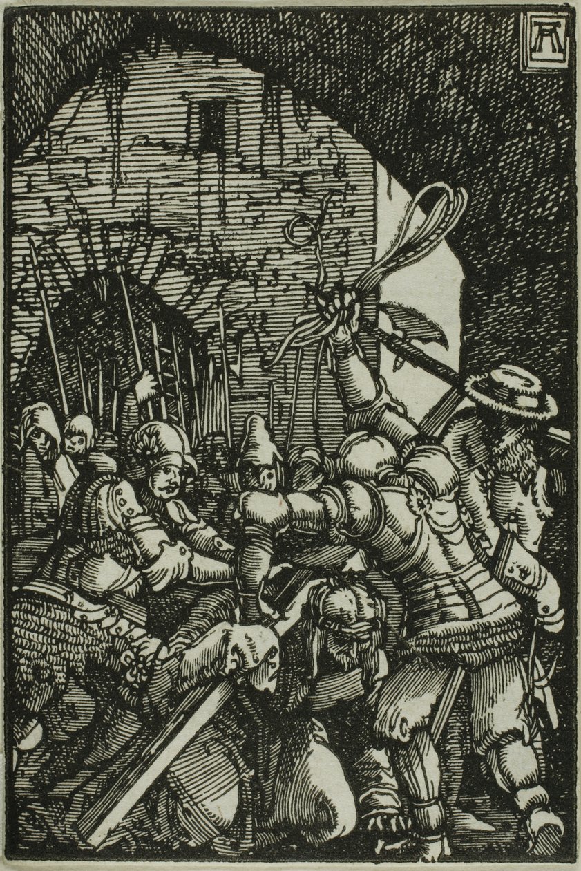 Bärande av korset, från Människans fall och återlösning av Albrecht Altdorfer