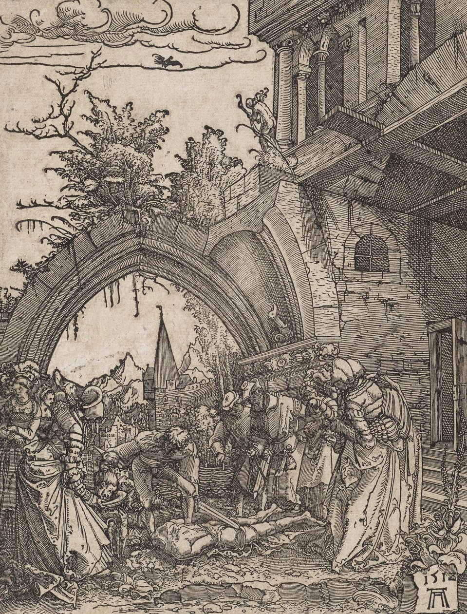 Halshuggning av Johannes Döparen, 1512 av Albrecht Altdorfer