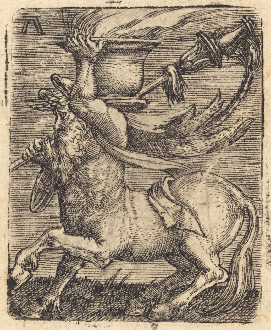 Kentaur med vas av Albrecht Altdorfer
