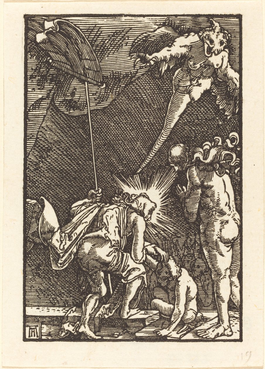 Kristus stiger ner i helvetet av Albrecht Altdorfer