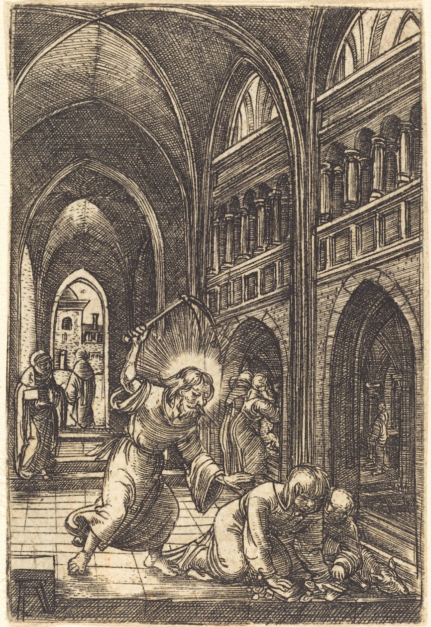 Kristus utvisar växlarna av Albrecht Altdorfer
