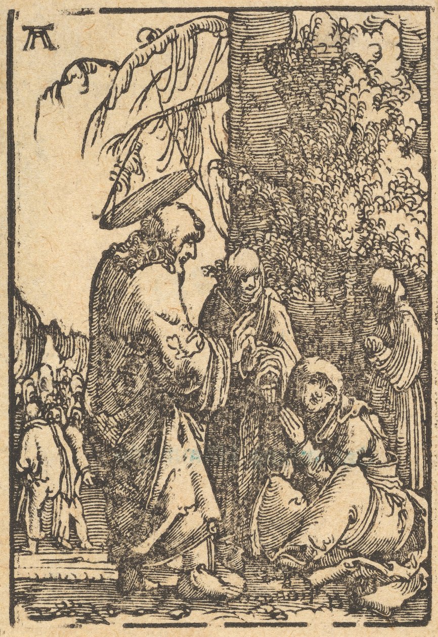 Kristus tar avsked med sin moder, från mänsklighetens fall och frälsning genom ..., ca. 1513. av Albrecht Altdorfer