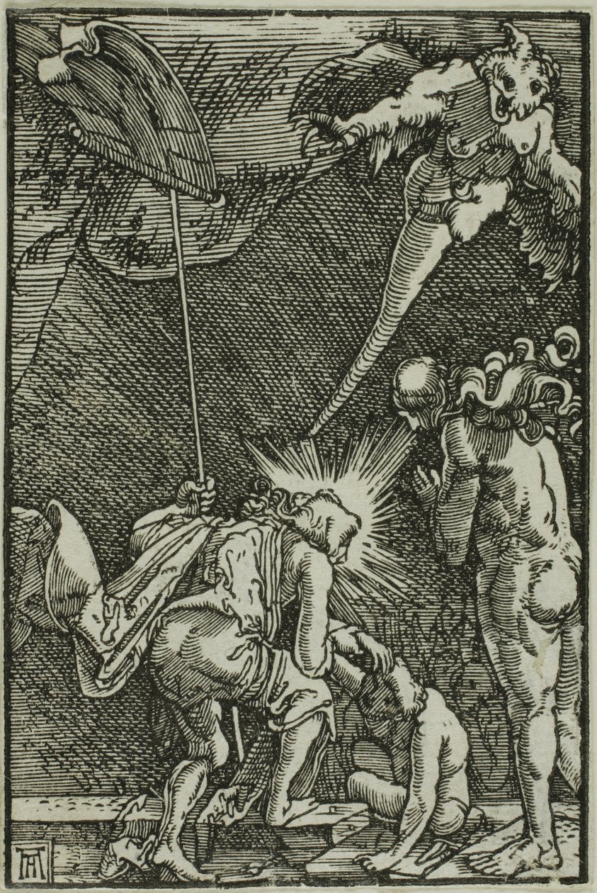 Kristus i Limbo, från Syndafallet och människans återlösning av Albrecht Altdorfer