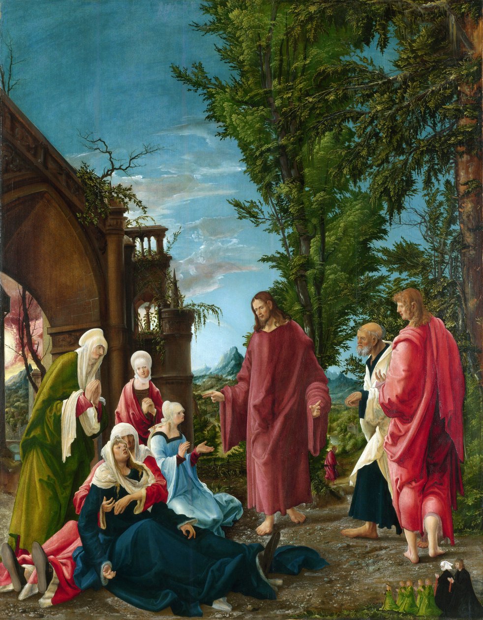 Kristus tar avsked av sin mor av Albrecht Altdorfer