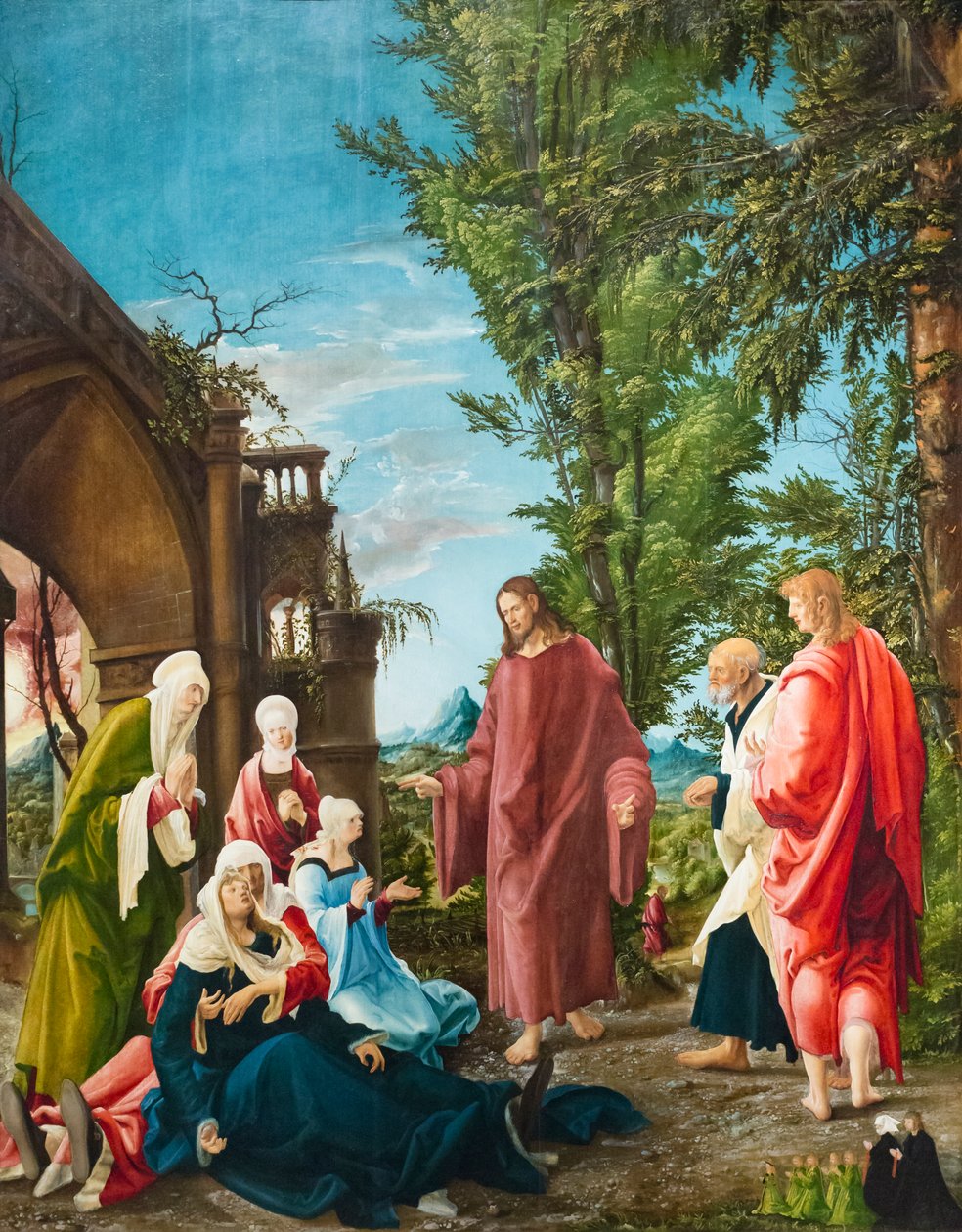 Kristus tar avsked av sin mor, ca 1520 (olja på kalk) av Albrecht Altdorfer