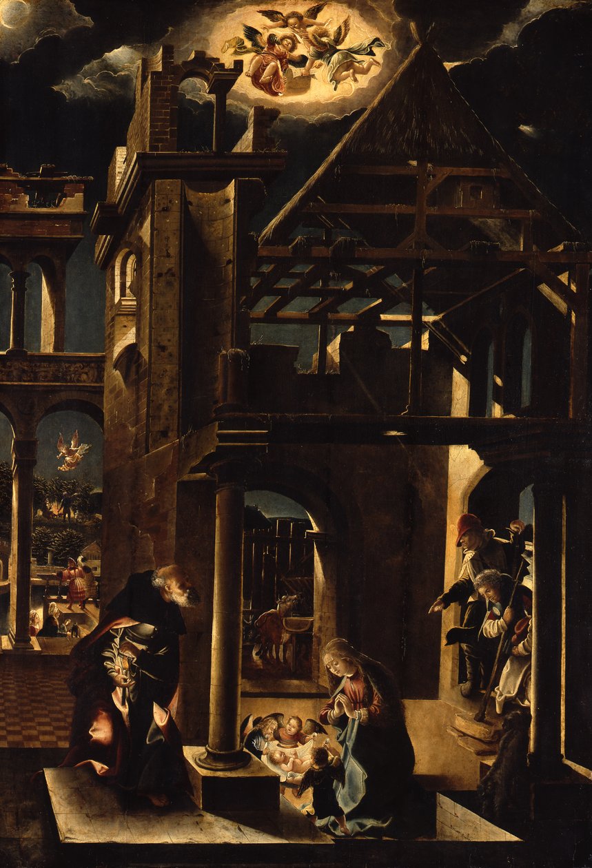 Herdarnas tillbedjan av Albrecht Altdorfer