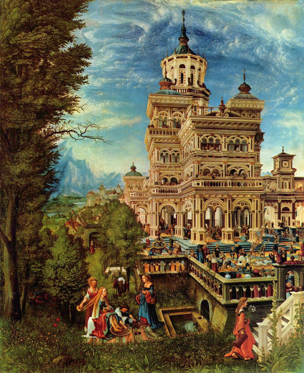 Tyska: Susanna im Bade Susanna och de äldre av Albrecht Altdorfer