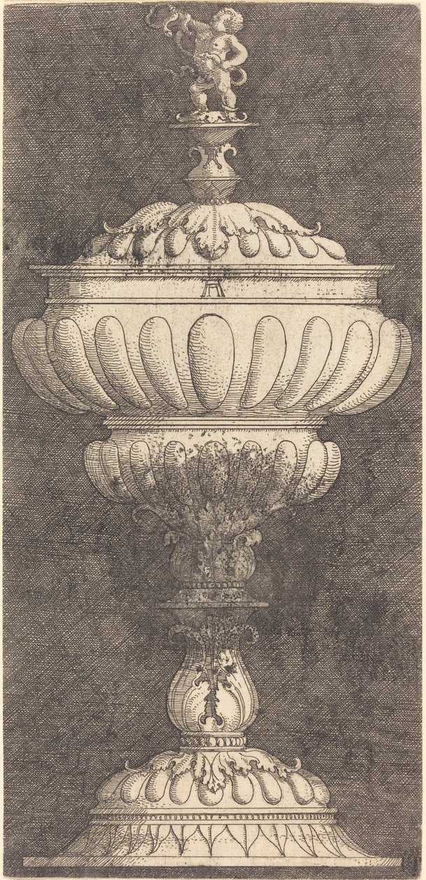 Bägare med spädbarns Hercules på toppen av Albrecht Altdorfer