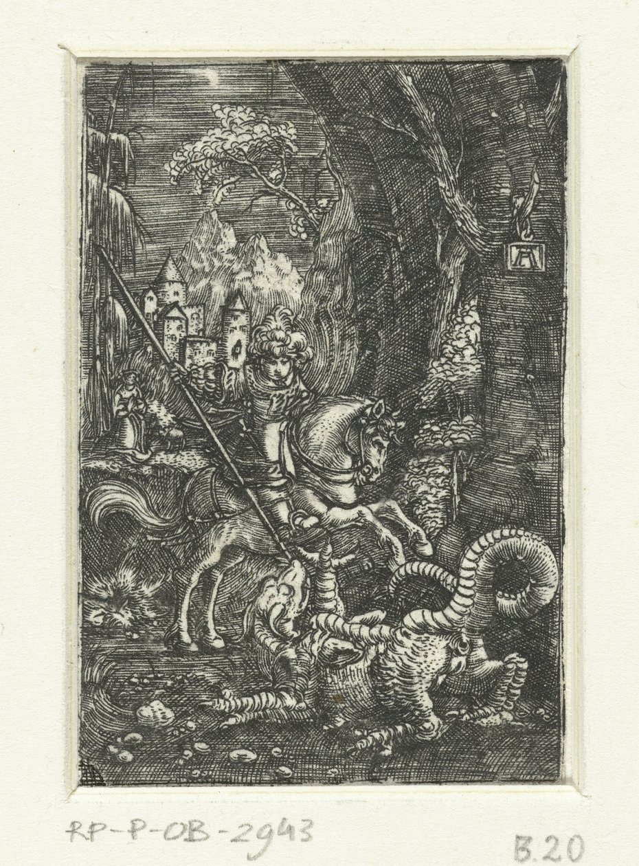Saint George dödar draken av Albrecht Altdorfer