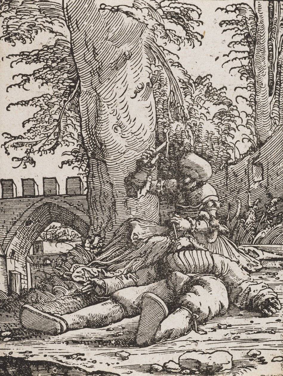 Jael dödar Sisera, ca 1523 av Albrecht Altdorfer