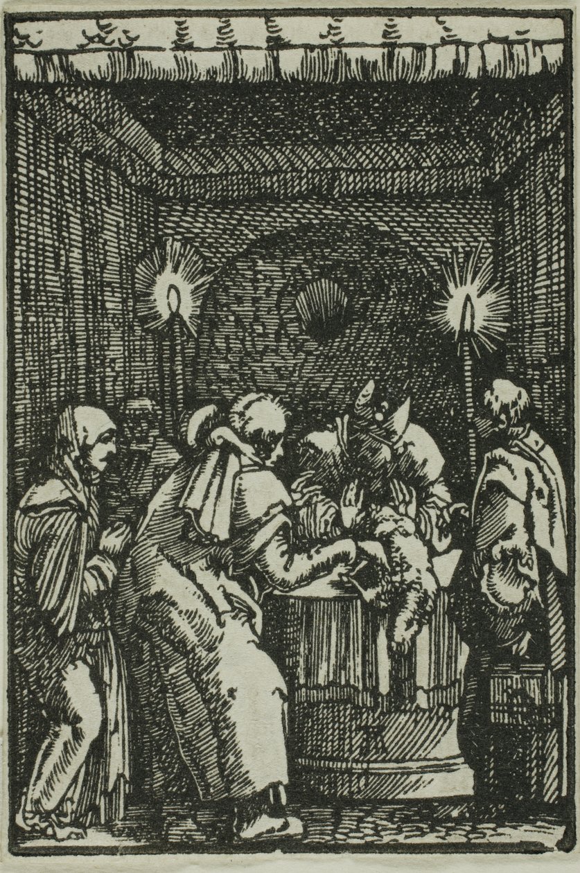 Joachims offergåva Refused, ur Människans fall och frälsning av Albrecht Altdorfer
