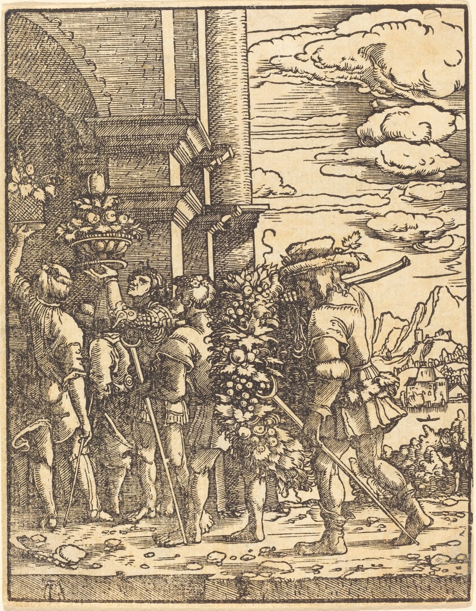 Josua och Kaleb av Albrecht Altdorfer
