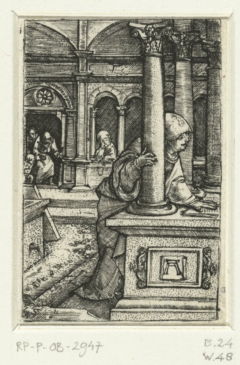 Mary letar efter sin son i synagogan av Albrecht Altdorfer